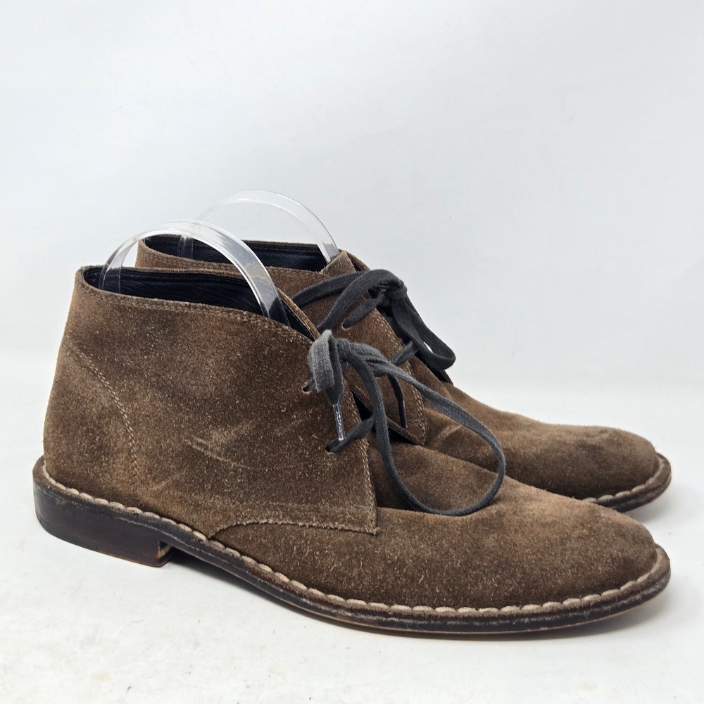 Aston Grey Collection Mens Brown Suede Chukka Desert Boots Size 8.5